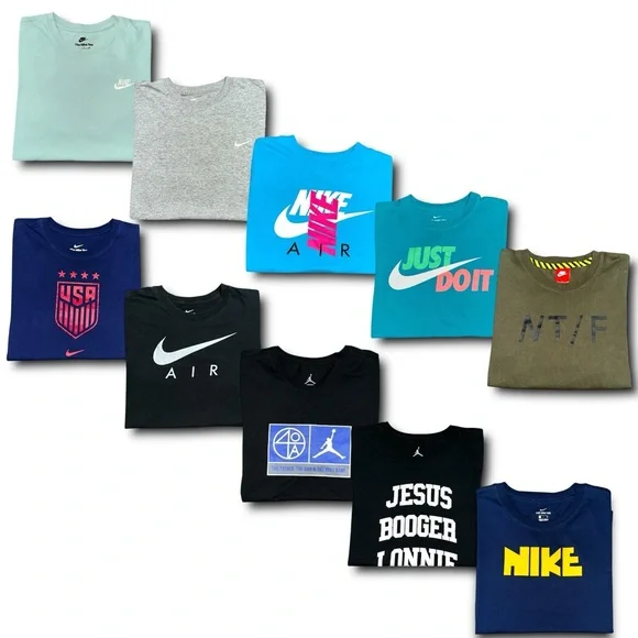 Nike sportswear air Jordan t-shirt bundle men’s small lot of 20 - Picture 1 of 9